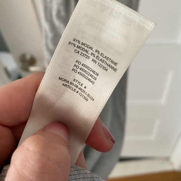 Aritzia The Group Luxe Lounge Retreat Cami Dress in gray - Picture 6 of 6